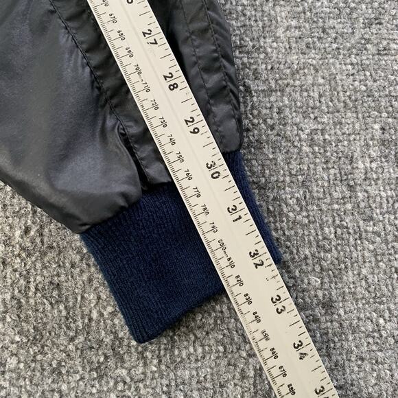 VTG 80s CBS Sports Daytona Upstream Racing Division Black Bomber Jacket Medium - Picture 14 of 15